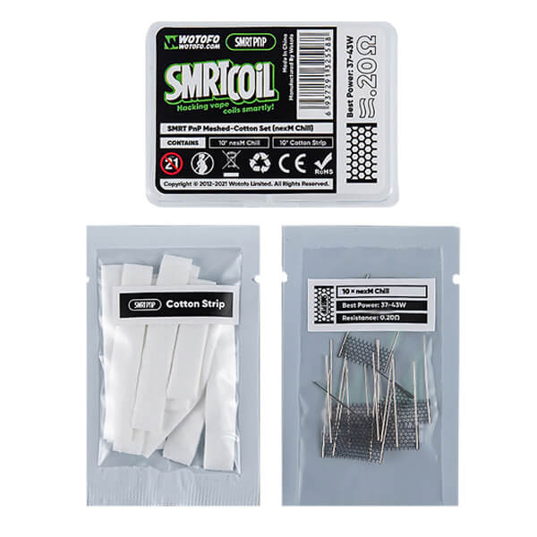 Wotofo SMRT PnP Meshed Cotton Set nexM Chill