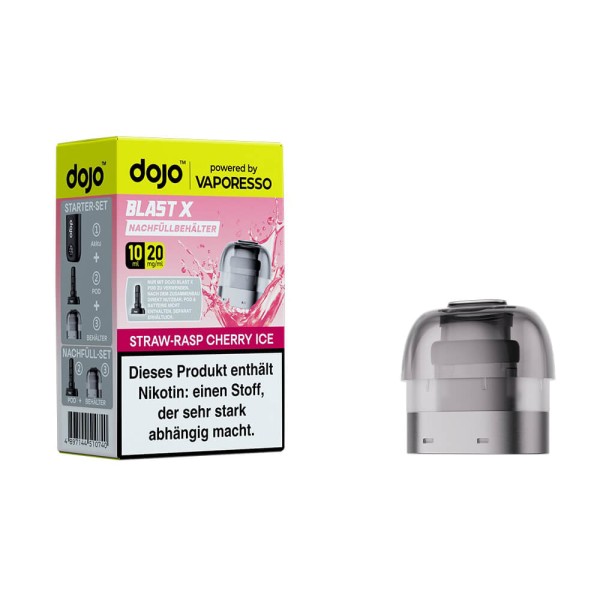 DoJo Blast X Nachfüllbehälter Strawberry Raspberry Cherry Ice