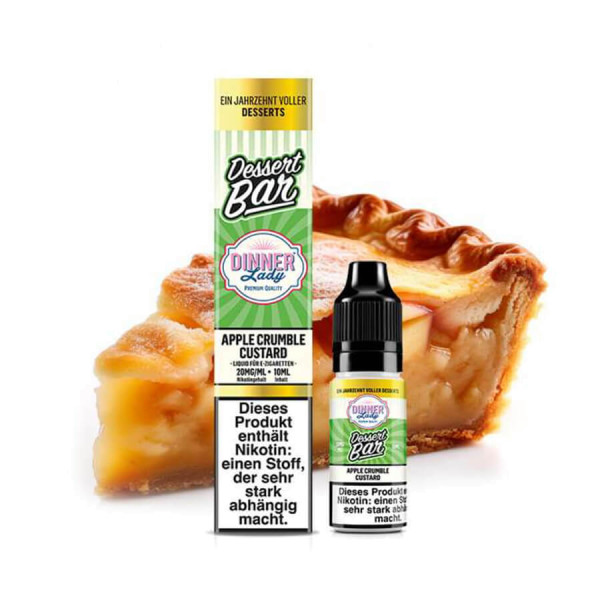 Dinner Lady Nikotinsalz Dessert Bar Apple Crumble Custard