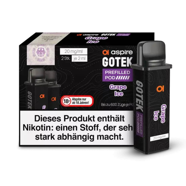 (2x) Aspire GoTek Pod Grape Ice