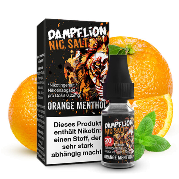 Dampflion Intense Orange Menthol Nikotinsalz