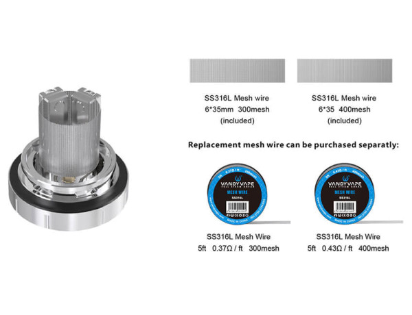 vandy vape mesh 24 rta Einweg Vapes – Biosweed main image 0