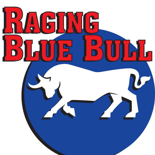 Pink Spot Raging Blue Bull