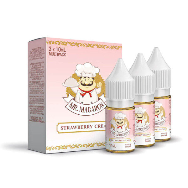 (3x) Mr. Macaron Strawberry Cream