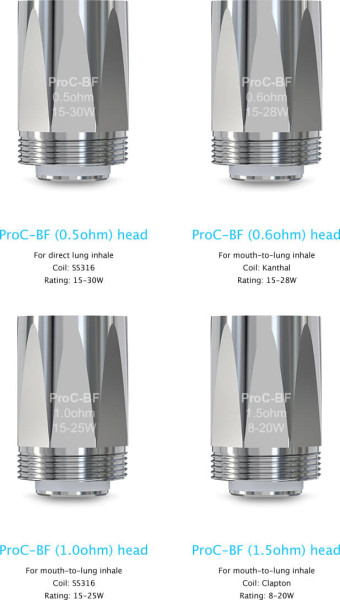 (5x) Joyetech ProC-BF Verdampfer-Kopf