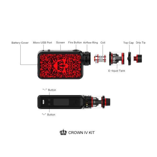 voopoo argus x coil Reewape Snake Skin Kit for Uwell Crown 4 Tank main image 0
