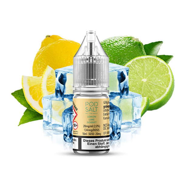 Pod Salt XTRA Lemon Lime Sorbet Nikotinsalz