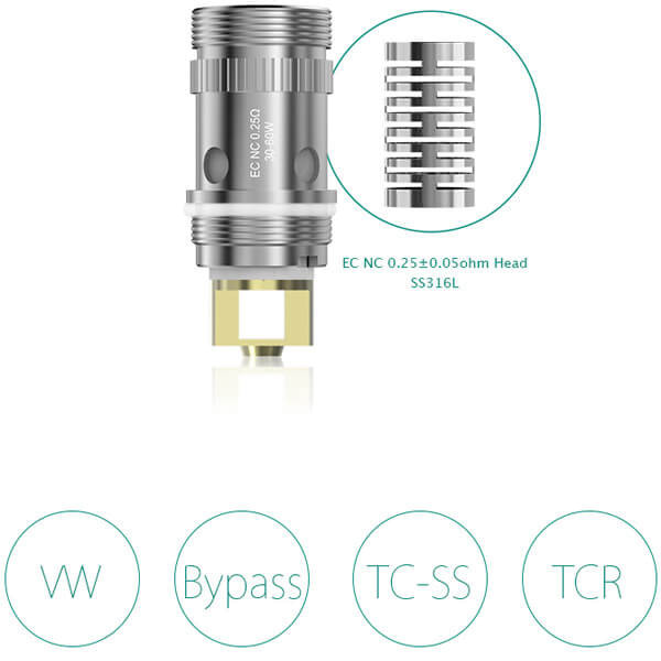 (5x) Eleaf EC NC Verdampfer-Kopf