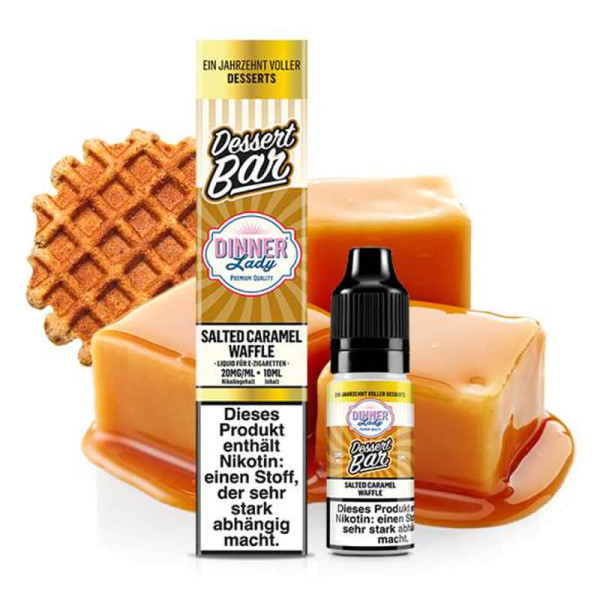Dinner Lady Nikotinsalz Dessert Bar Salted Caramel Waffle