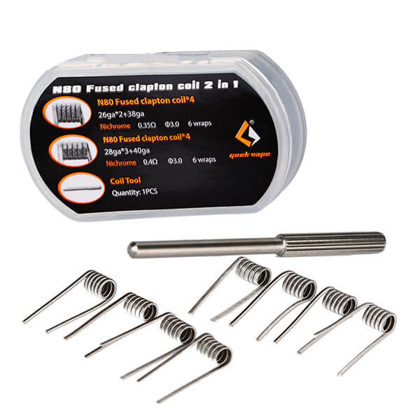 (8x) GeekVape N80 Fused Clapton Coil 2 in 1 F203