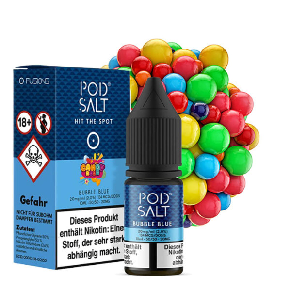 Pod Salt FUSION Candy Rush Bubble Blue Nikotinsalz