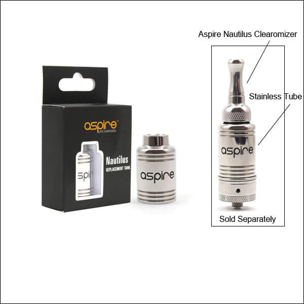 Aspire Nautilus Edelstahl Tube