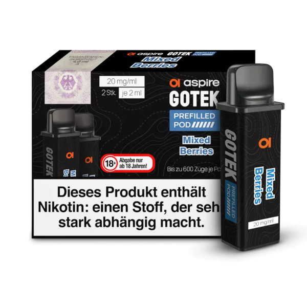 (2x) Aspire GoTek Pod Mixed Berries