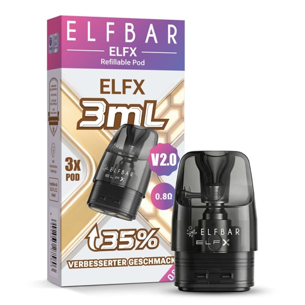 Elf Bar ELFX V2.0 Refillable Pod 3ml