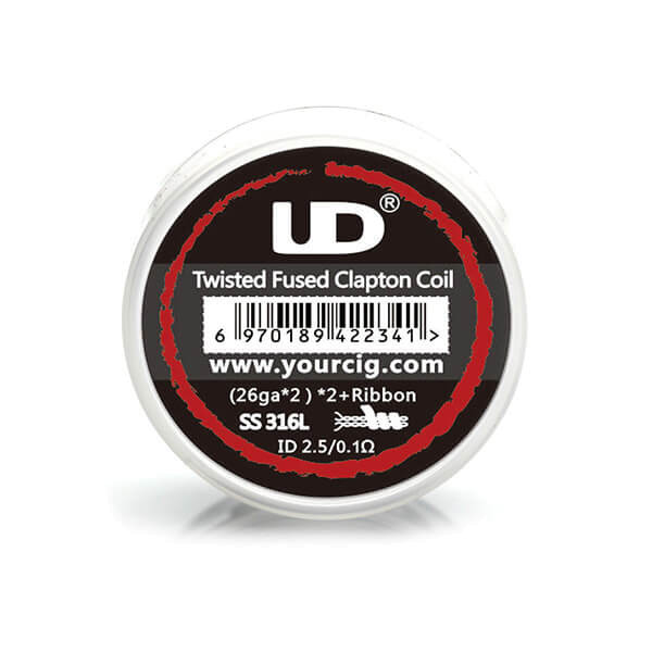 UD Prebuilt SS316L Twisted Fuse Clapton Coils