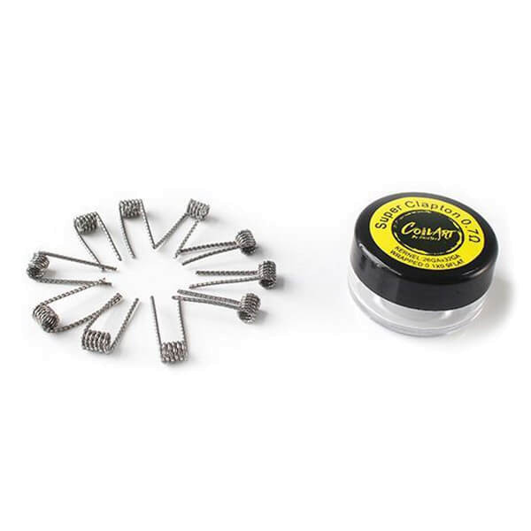 CoilART Prebuilt Super Clapton Coils 0.7 Ohm