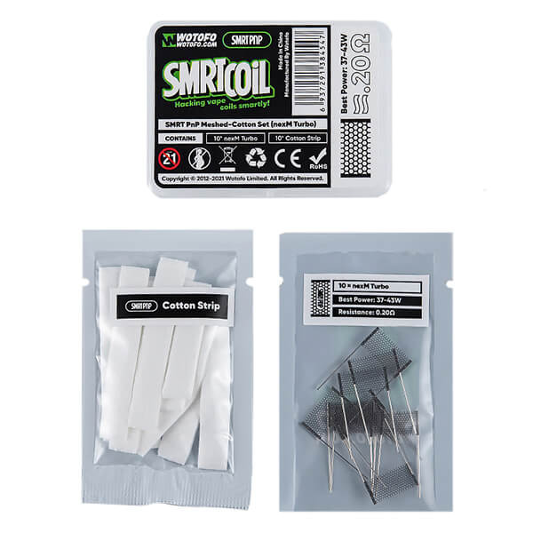 Wotofo SMRT PnP Meshed Cotton Set nexM Turbo