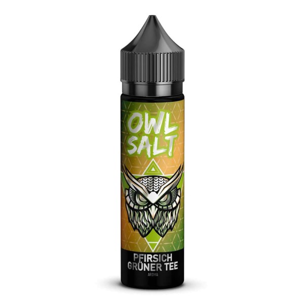 Longfill Aroma OWL Salt Pfirsich Grüner Tee