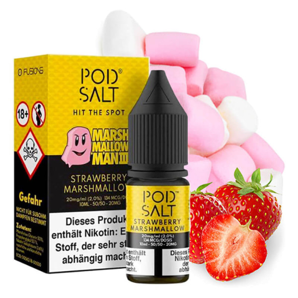 Pod Salt FUSION Marshmallow Man 3 Strawberry Marshmallow Nikotinsalz