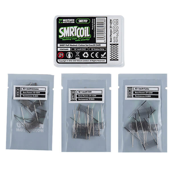 Wotofo SMRT PnP Meshed Cotton Set