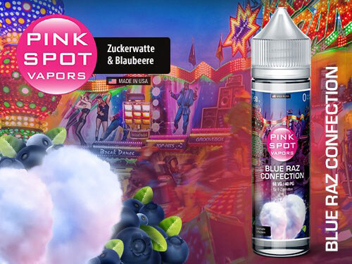 Pink Spot Blue Raz Confection