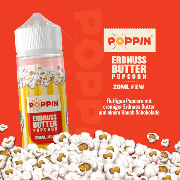 Aroma Poppin Erdnussbutter Popcorn