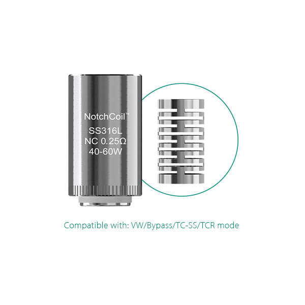(5x) Eleaf Lyche NotchCoil SS316