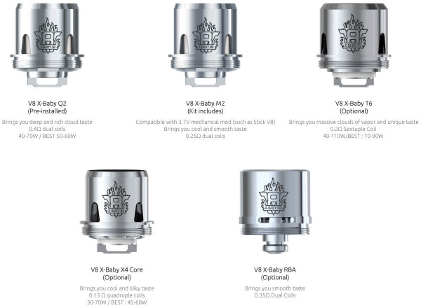 (3x) SMOK TFV8 X-Baby Verdampferkopf