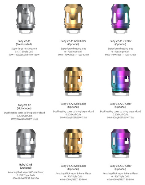 (3x) SMOK TFV8 Baby V2 Verdampfer-Kopf